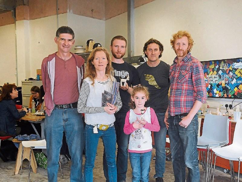Billy Madden, Jennifer Allen, Pius McGrath, Alan Hogan, Tara Madden, and Will Harding, senior modeller at the workshop  Picture: Gareth Williams
