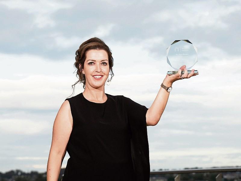 Vicky Phelan, pictured with her award Picture: Andrew Downes