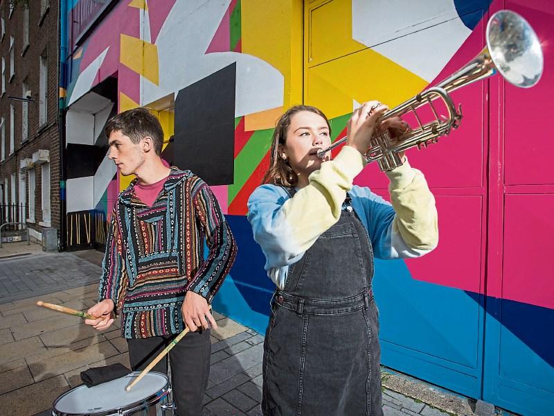 Hugh Cleary Ward and Heather Nash launch the jazz festival 
