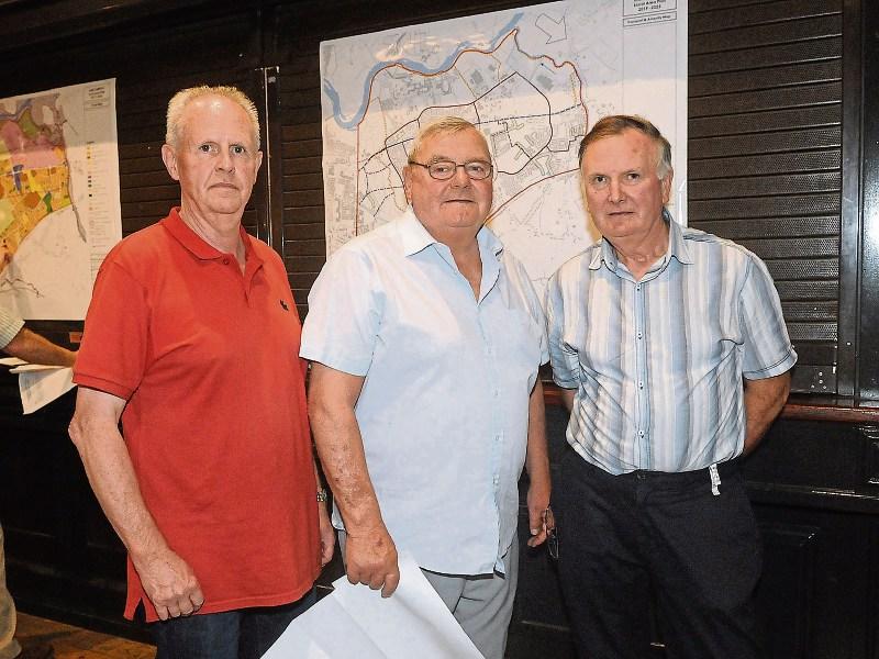 Local residents Declan O' Brien, Noel O' Connor and Cllr Joe Pond pictured at a public information evening on the new Castletroy Local Area Plan held earlier this summer in the Kilmurry Lodge Hotel   