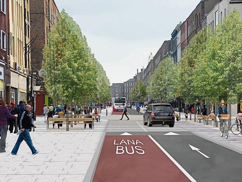 One of the artists’ impression from the original O’Connell Street proposals that were floated this year