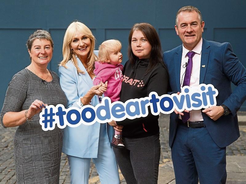 Terry Ring, Miriam O'Callaghan, Ksenija Demcukabasinska with her daughter Mia and Brendan Ring at the launch of the report
