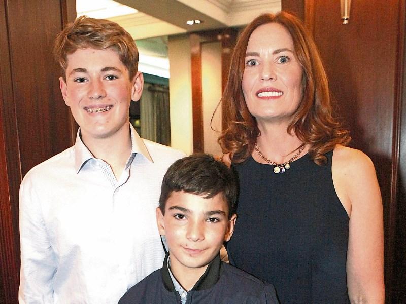 Odran, Kyle and Trish Furlong at the Night for Neville Picture: Dave Gaynor
