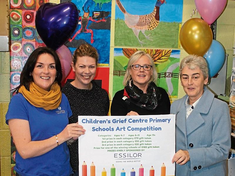 At the launch of the Children’s Grief Centre art competition, Olive Foley, ambassador; Sharon Huban, Catherine McAuley NS; Rebecca Lloyd and Sr Helen Culhane, Children’s Grief Centre