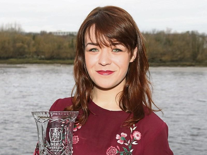 Emma Langford won best emerging folk artist at the awards in Vicar Street this Thursday night