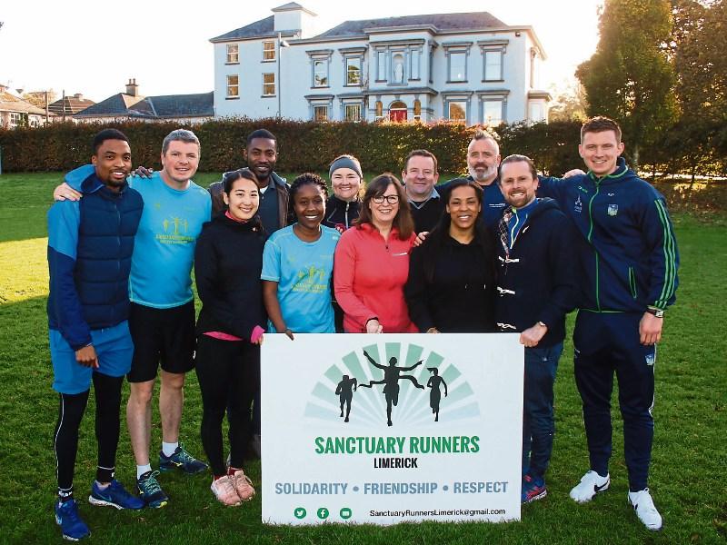 The new Sanctuary Runners’ branch is launched at Mary Immaculate College. It is hoped they will take part in the Great Limerick Run Picture: Adrian Butler