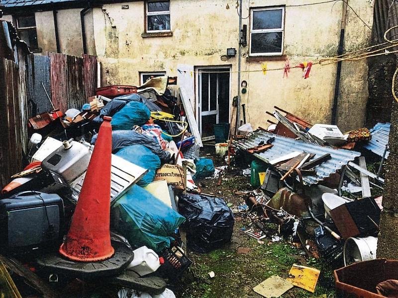 Councillors were left shocked at the condition of some of the gardens in the city, including the one above, which was presented to them at the meeting