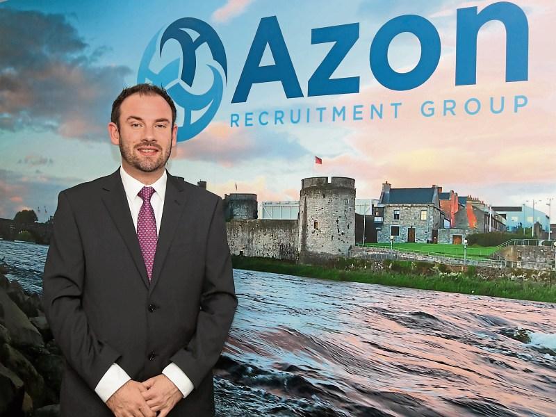Keith O’Donovan pictured at Azon Recruitment’s new office at the Riverstone Clock Tower on Henry Street