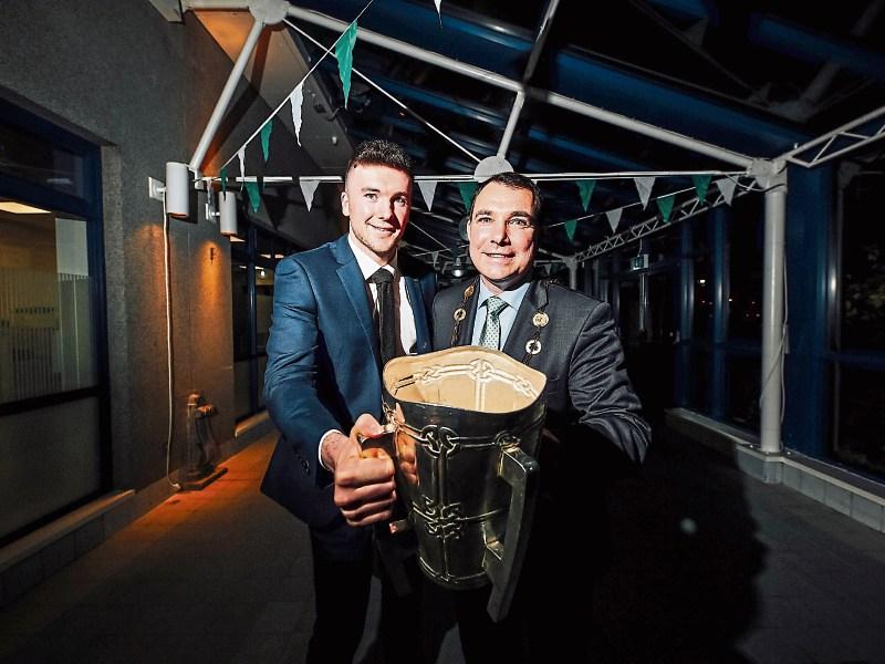 Limerick captain Declan Hannon and Mayor of Limerick James Collins pictured at the civic reception Pictures: Brian Arthur