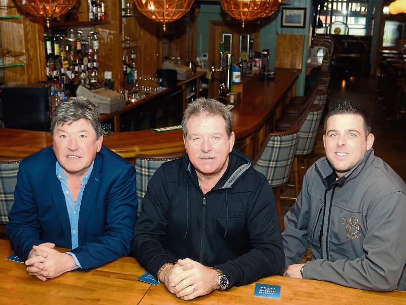 Nicky Woulfe with Steve Collins Senior and Junior at their new venture, the Number Three, Lower Glentworth Street Picture: Brendan Gleeson