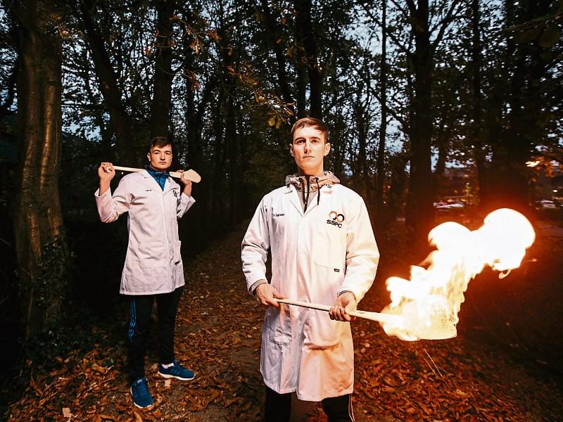 Limerick hurlers Kyle Hayes and Lorcan Lyons promoting #sites4science as part of Science Week Picture: Sean Curtin/True Media