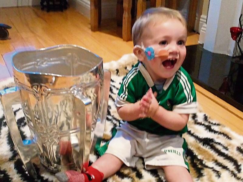 Noah Quish with the MacCarthy Cup