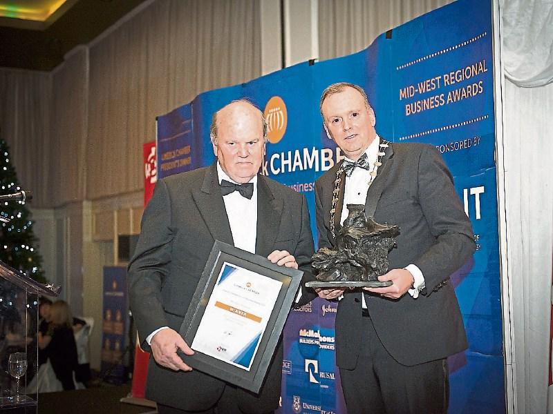 Last year, former Limerick Finance Minister Michael Noonan received a special lifetime achievement award from former president Ken Johnson 