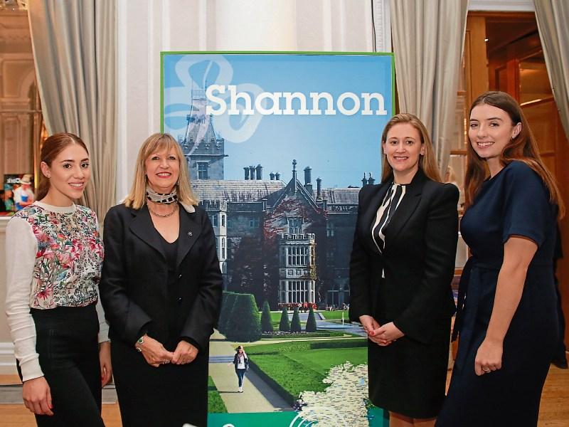 Whitney Adams-Mellor, Travel Options; Joyce McElroy, Tourism Ireland, Gillian Griffin, Adare Manor; and Holly English, Shannon Region Conference and Sports Bureau