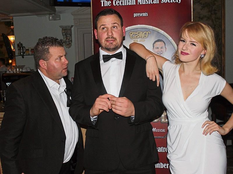 Dickie Donnelly, Max, Jason Ronan, Leo and Tara Downes, Ulla at the launch of The Producers