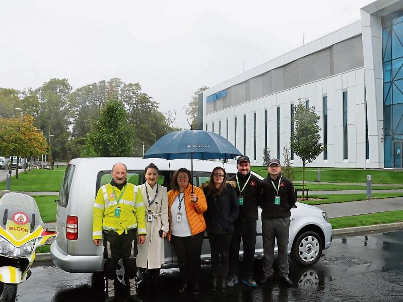 Regeneron made the donation of the caddy to Blood Bike Mid-West