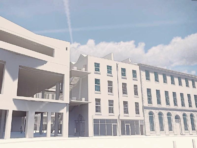 An architect’s impression of the impressive new central library, as viewed from Rutland Street, proposed for the heart of Project Opera