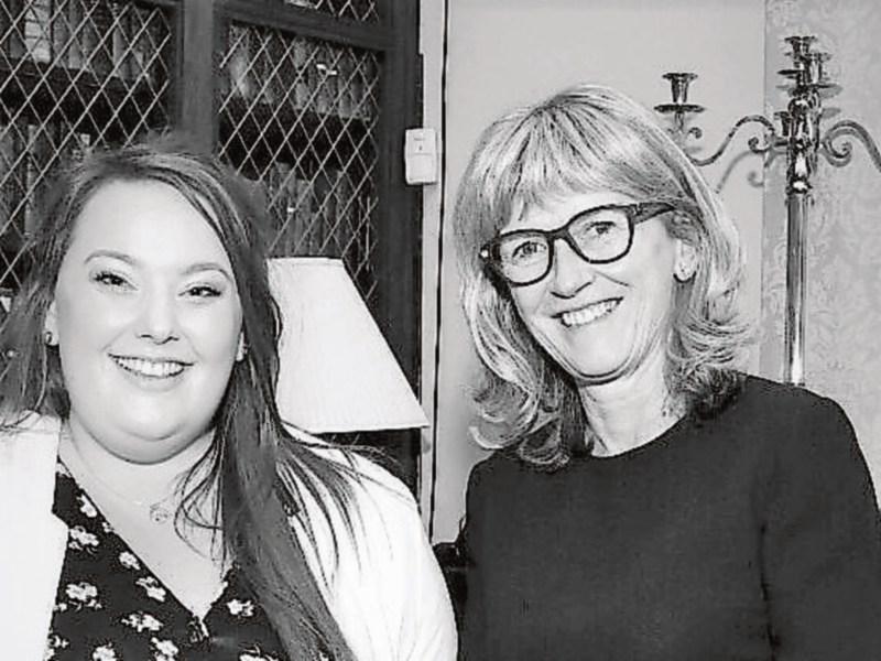 Triona Waters with president of the Royal College of Physicians Professor Mary Horgan