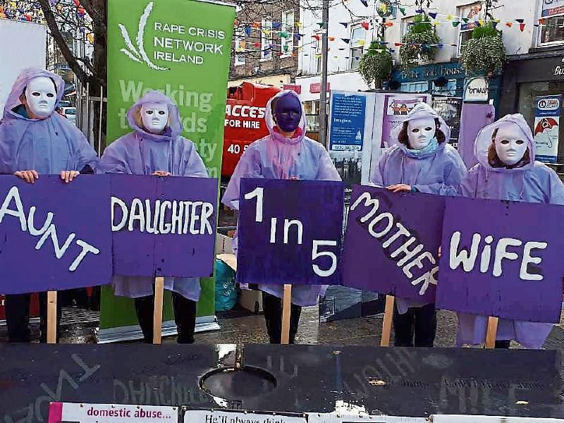 Supporting the Purple Up campaign at last year’s rally