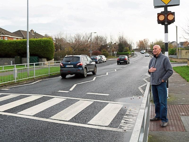 Cllr Paul Keller told the meeting a car had to ‘swerve’ around him at the pedestrian crossing at Bloodmill Road  Picture: Michael Cowhey