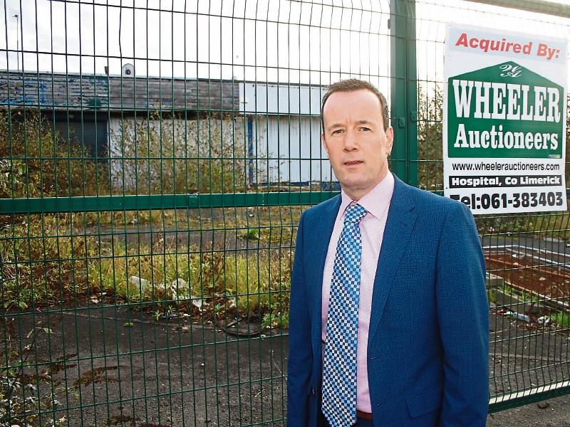 Cllr Joe Leddin at the derelict city site
