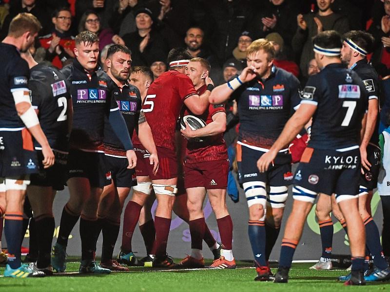 WATCH: Keith Earls hat-trick inspires Munster to resounding win over Edinburgh