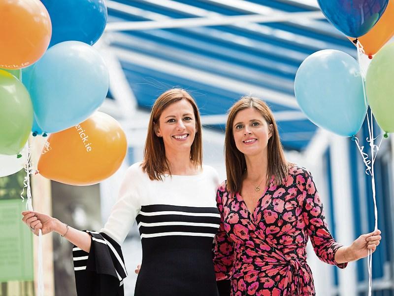Marketing boss Laura Ryan and web co-ordinator Orla O'Connor celebrate success for Limerick.ie Picture Sean Curtin/True Media