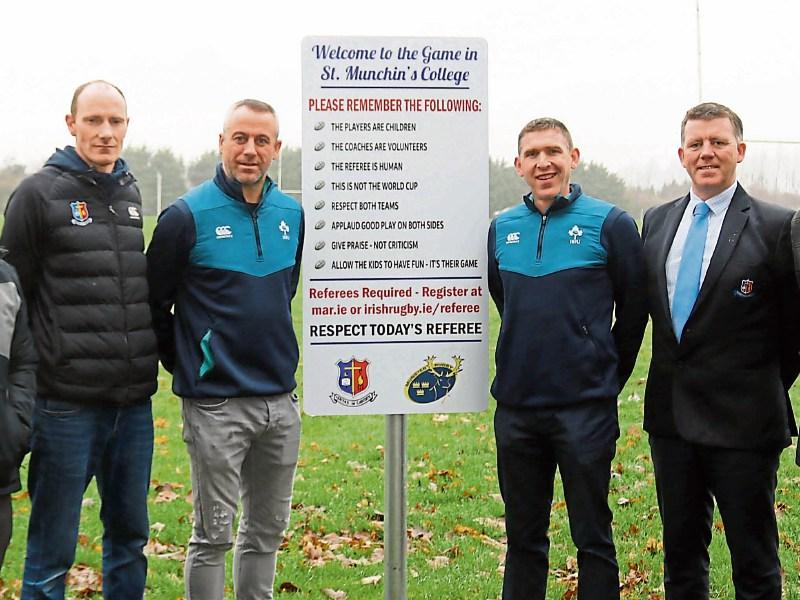 Limerick rugby nursery St Munchin's College signpost the way to sporting respect
