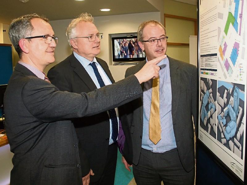 Stephane Duclot, Limerick City and County Council, David Conway, CEO Limerick 2030 and Gavin Lawlor, planning consultant Picture: Adrian Butler