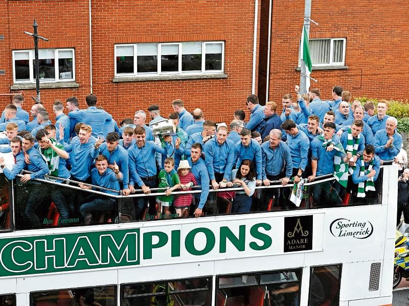 One of the standout images from the latest Limerick and District Photographic Society calendar, the homecoming of the victorious hurlers back in August