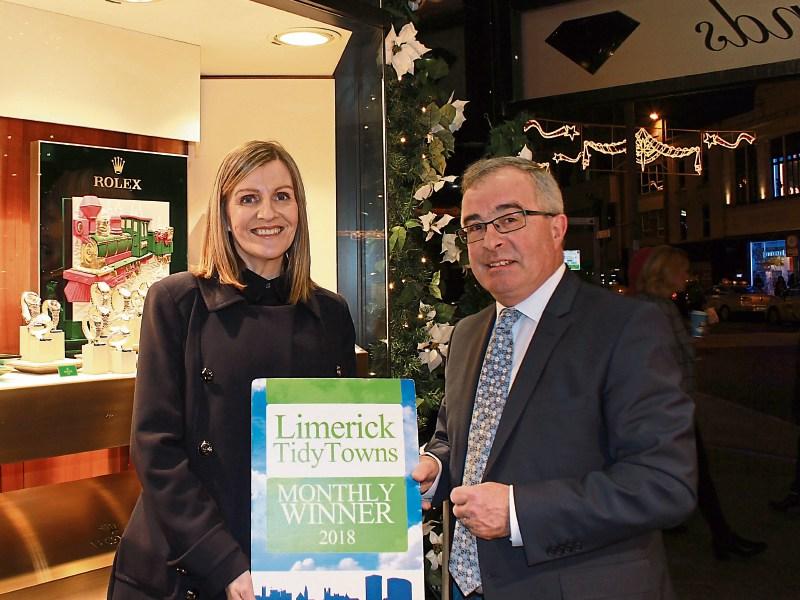 Maura O’Neill, Limerick City Tidy Towns with Keanes Aidan Lyddy  PICTURE: BAOYANZHANG/ ILOVELIMERICK
