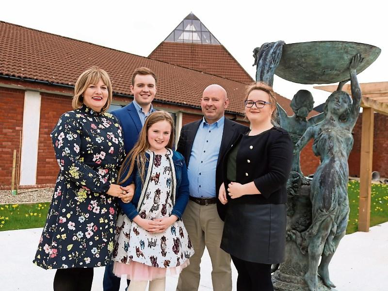 James and Anne Maria Moore, proprietors of Ennis Road Care Facility, with their children – Edward, Diane and Barbara Picture: Adrian Butler