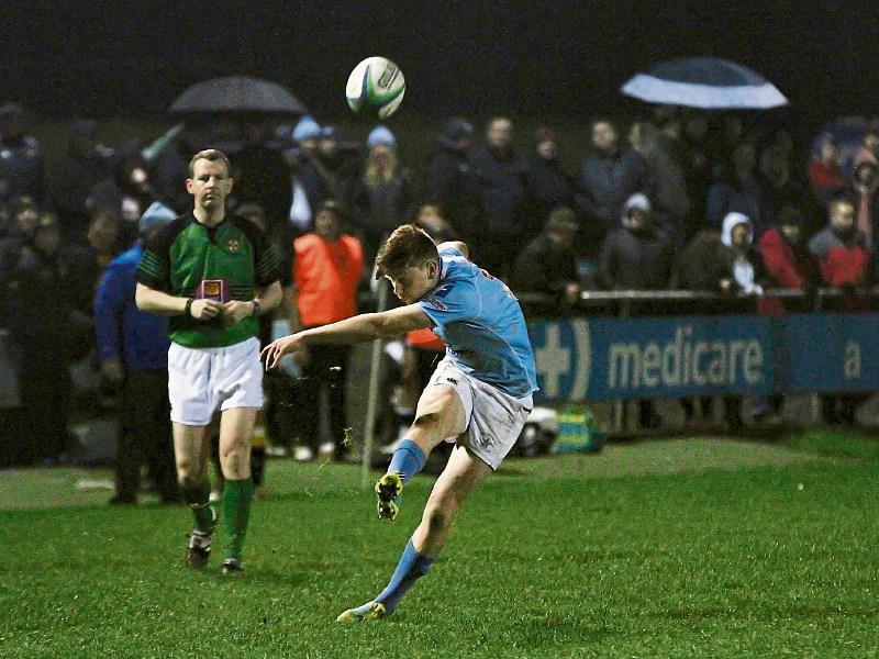 WATCH: Garryowen's Ben Healy defies Storm Deirdre with stunning match-winning kick