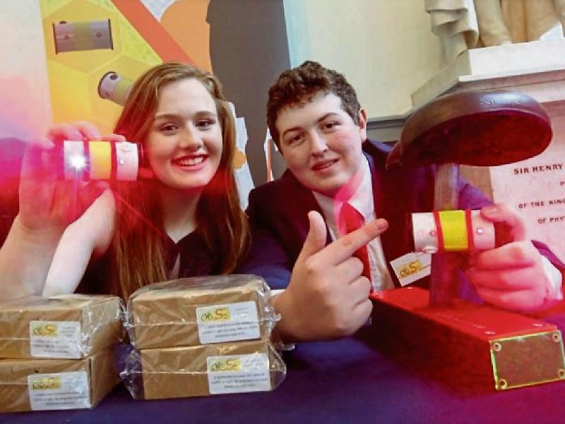 Breda Magner and Evan Condon, students at Desmond College, Newcastle West who won the Future Award at the 2018 Road Safety Authority awards