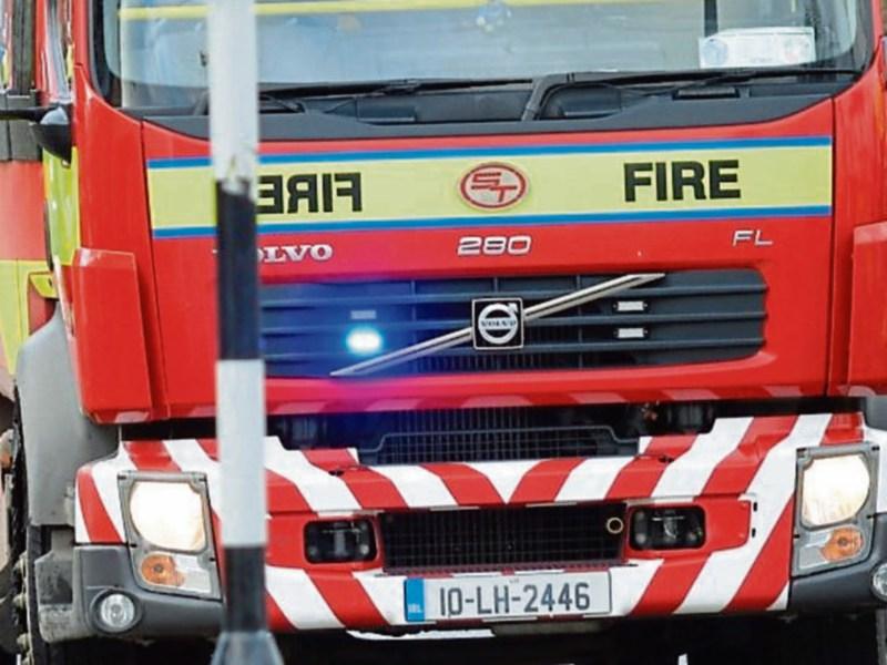 WATCH: Fire crews tackle Christmas morning blaze near Limerick border