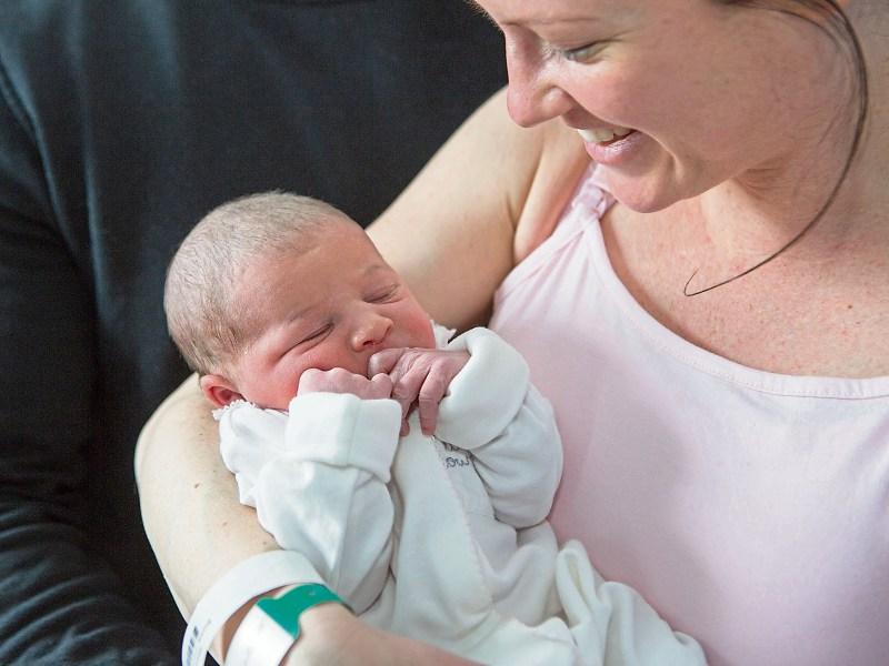 Baby Mary is the first born in Limerick in 2019