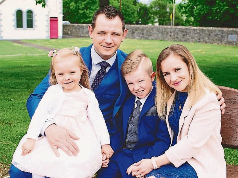 Tragic loss: The late Patryk Kacprowicz with his partner Katarzyna and their beautiful children Nicholas and Nanette