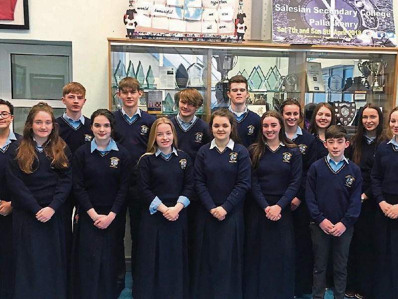 Students from Salesian Secondary College who will be competing for the BT Young Scientist awards 2019