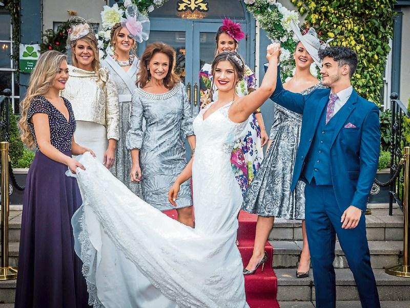 Celia Holman Lee and her models preparing for the Mid West Bridal Exhibition this Saturday and Sunday Picture: Keith Wiseman