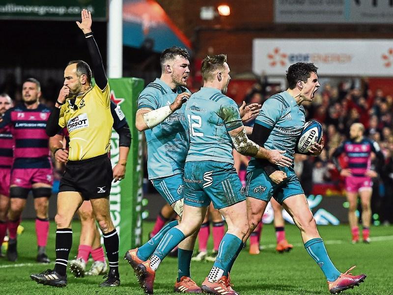 Five star Munster score bonus point win at Gloucester