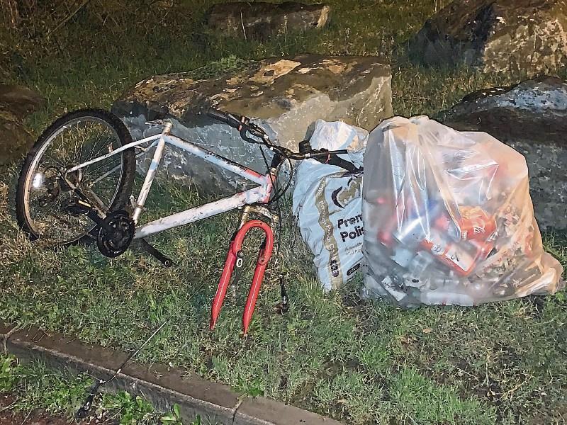 Illegal dumping recently by the Rhebogue entrance to the Canal Bank walk
