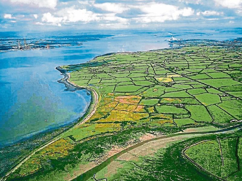 A view of the estuary near the site of the proposed LNG plant 