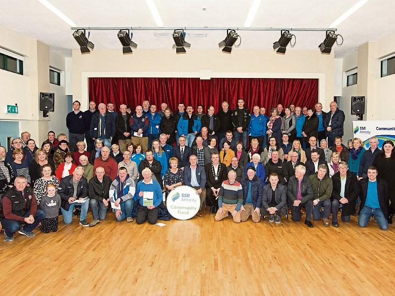 Pictured at Halla Inse Bán, Templeglantine are the groups and organisations which benefitted from this round of SSE Airtricity Community Grants