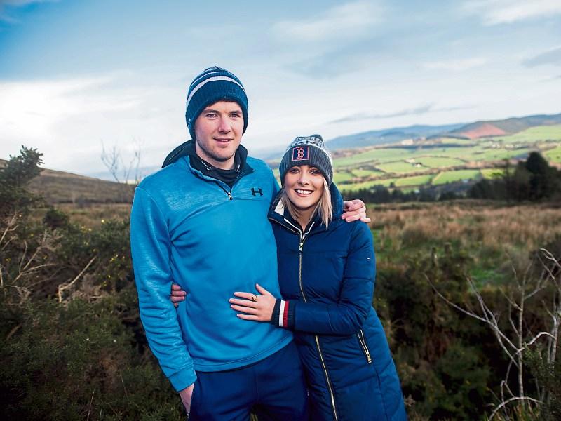 Louise Cantillon and Limerick captain Declan Hannon point the way to the Ballyhouras