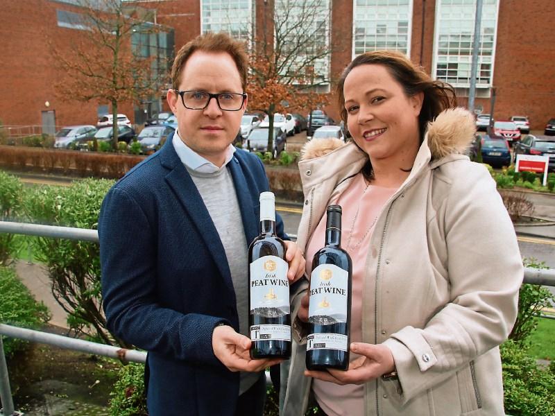 The founders of BT Wines, Brendan Reddin and Trisha Kelly, pictured at the Hartnett Enterprise Accelleration Centre, where their fledgling firm is based