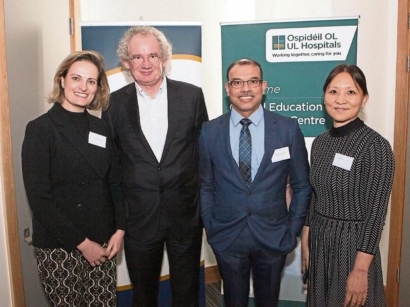 Dr Suzana Pereira, Kingston Hospital, London; Dr Gerry Burke, UMHL; Dr Edwin Chandraharan, and Dr Naro Imcha, UMHL