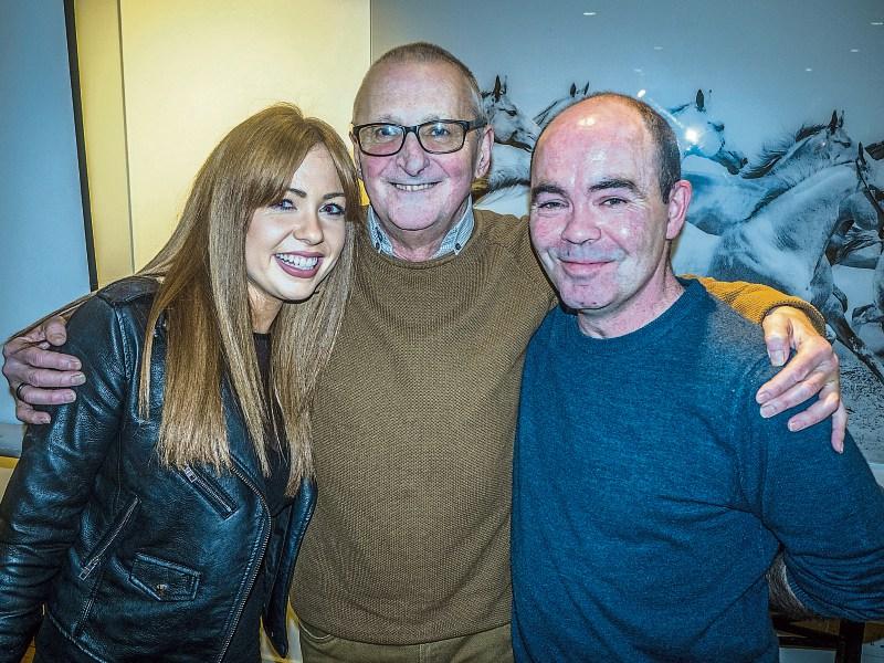 Val Holmes, middle, with Noelle Kindregan and Finbarr O Brien Picture: Adrian Butler