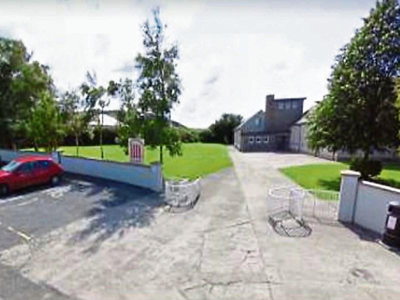 The current entrance to St Fergus’ NS in Glin. The board of management want a new one way system