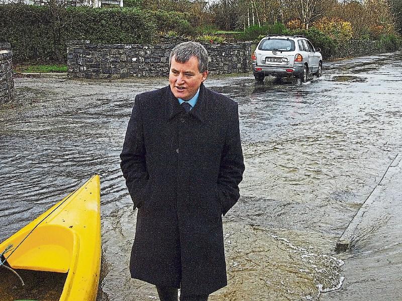 Climate change: Kieran O’Donnell inspecting flooding in 2009