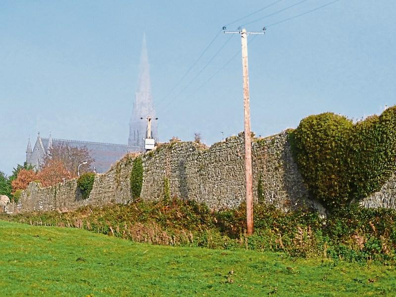 A section of the old town wall in Kilmallock
